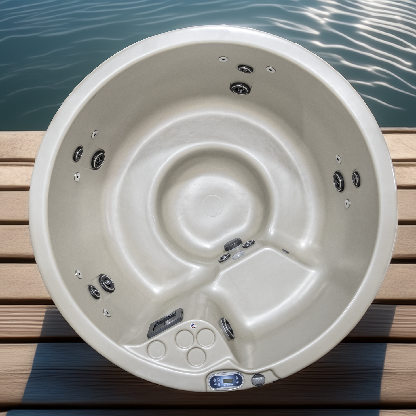 102 PNP Round Hot Tub by Cyanna Valley Spas โ Affordable Plug-and-Play Option