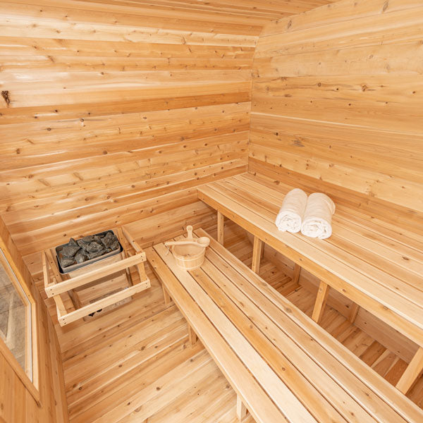 CTC22LU Luna 3-4 Person Outdoor Cube Sauna by Dundalk Leisurecraft