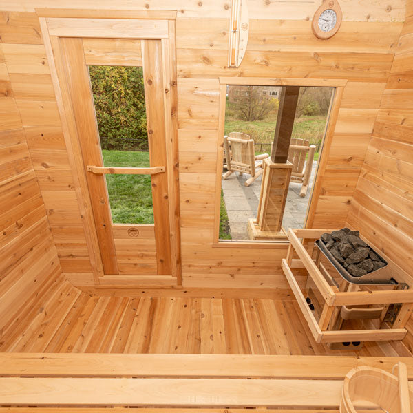 CTC22LU Luna 3-4 Person Outdoor Cube Sauna by Dundalk Leisurecraft