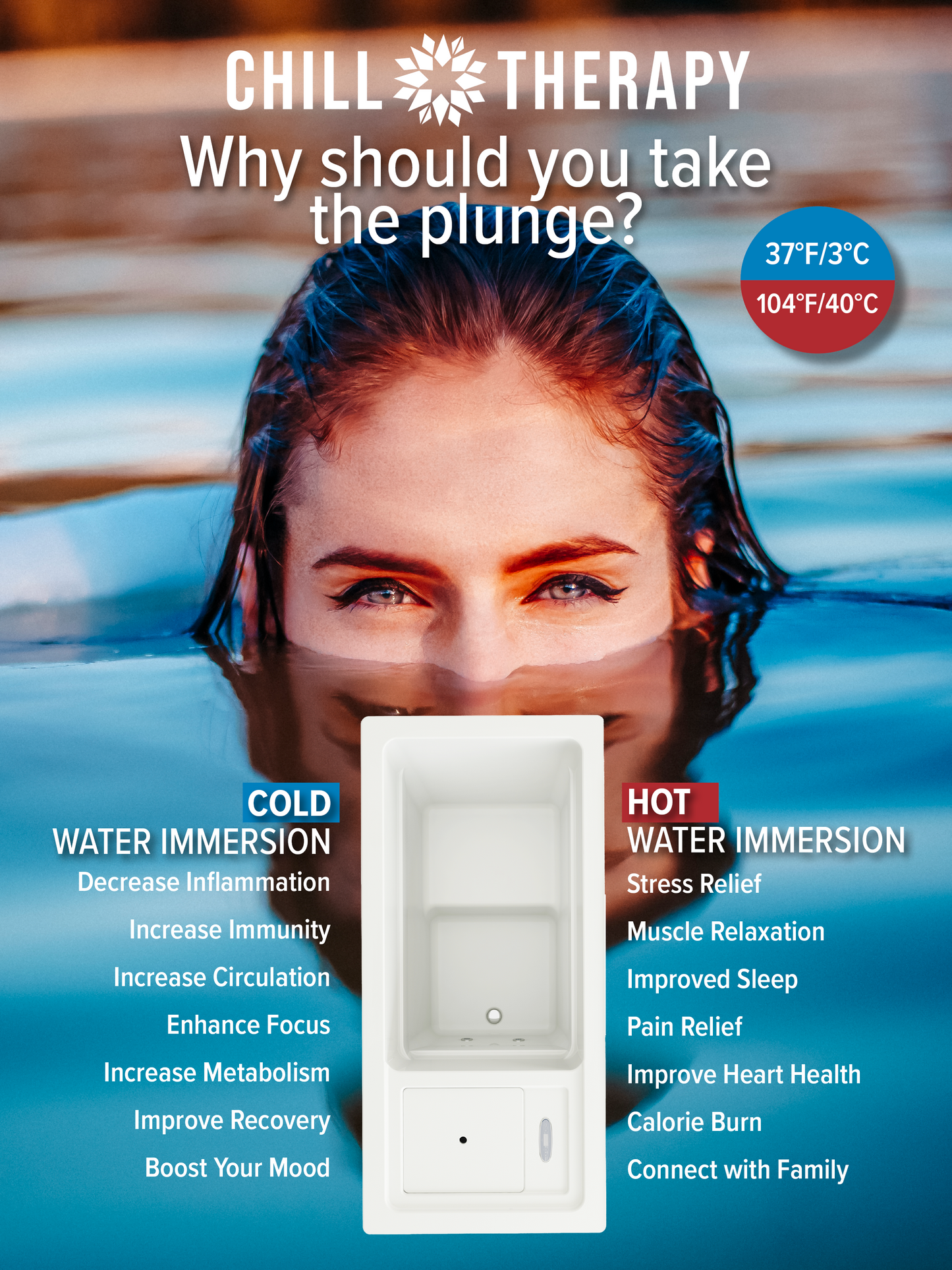 Hot Tub Cold Plunge Combo by Cyanna Valley Spas