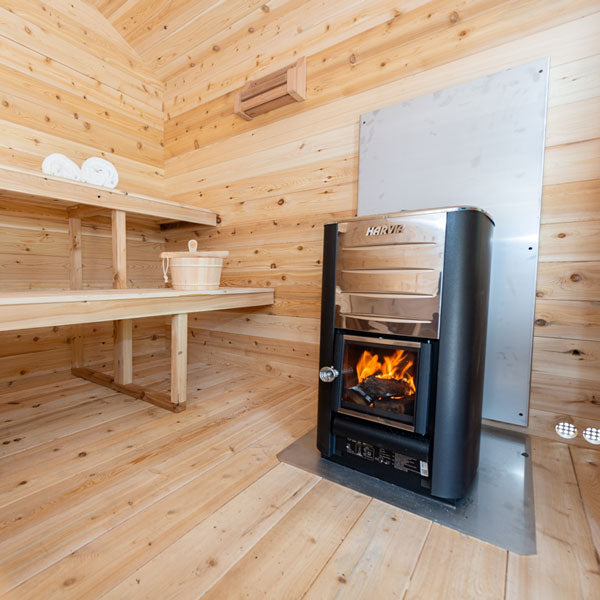 CTC88W Dundalk Leisurecraft Georgian Cabin 6 Person Outdoor Sauna