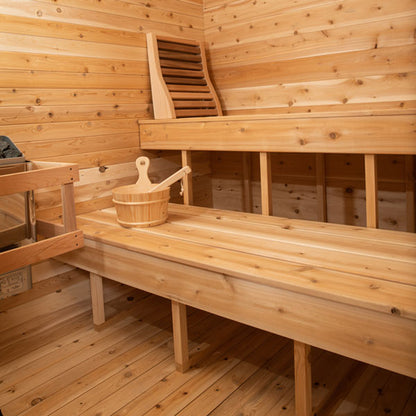 CTC22LU Luna 3-4 Person Outdoor Cube Sauna by Dundalk Leisurecraft