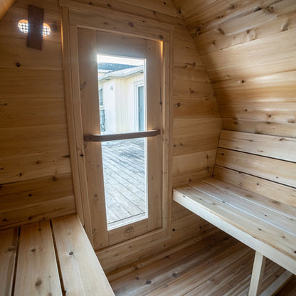 CT Minipod 4-Person Outdoor Sauna by Dundalk Leisurecraft