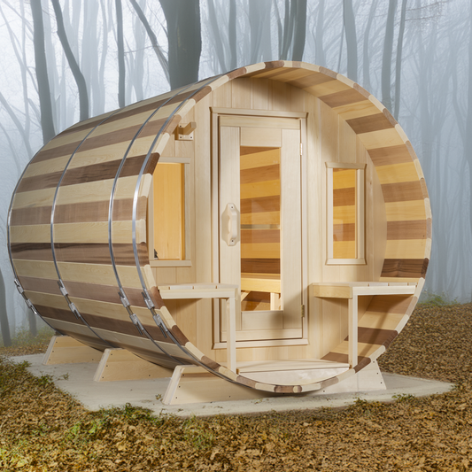 CTC2345 Tranquility 3-4 Person Barrel Sauna by Dundalk Leisurecraft