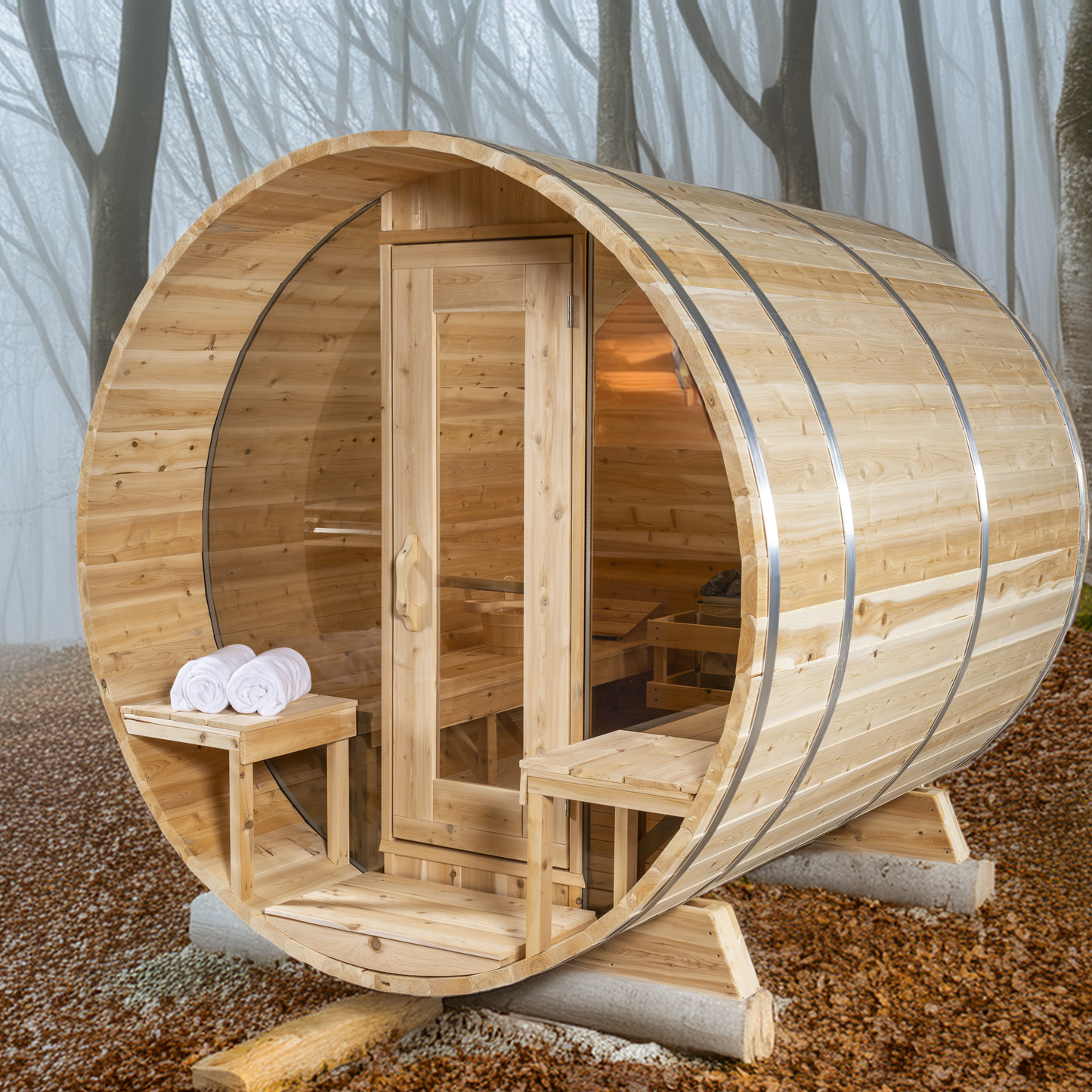 Serenity MP by Dundalk Leisurecraft - Home Barrel Sauna - Best Outdoor Barrel Sauna