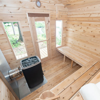 CTC88W Dundalk Leisurecraft Georgian Cabin 6 Person Outdoor Sauna
